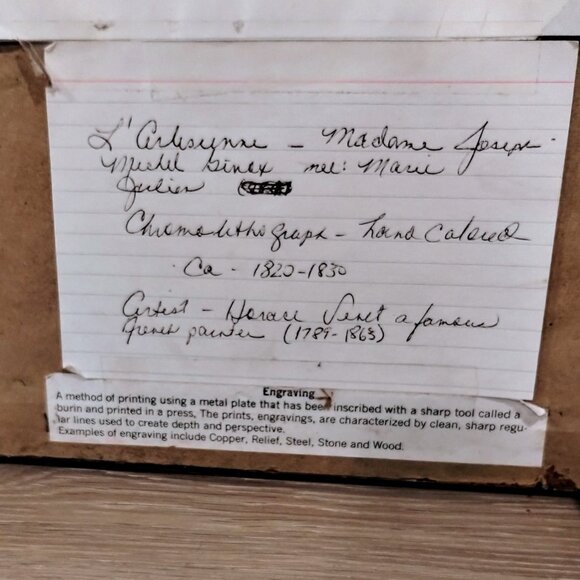 Antique Horace Verney The Arlesienne Original 19th Cent Chromolithograph #60 - Picture 11 of 11